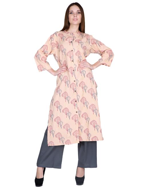 printed straight kurta - 17129964 - Standard Image - 1
