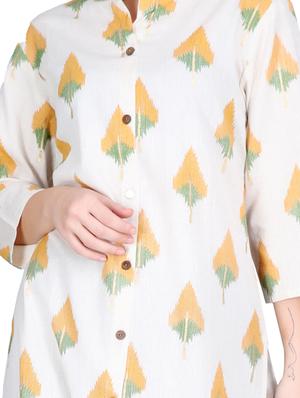 ikat straight kurta - 17129967 - Standard Image - 4