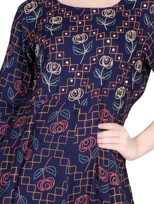 printed anarali kurta - 17129974 - Standard Image - 4
