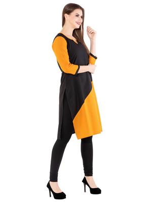 color block straight kurta - 17130031 - Standard Image - 2