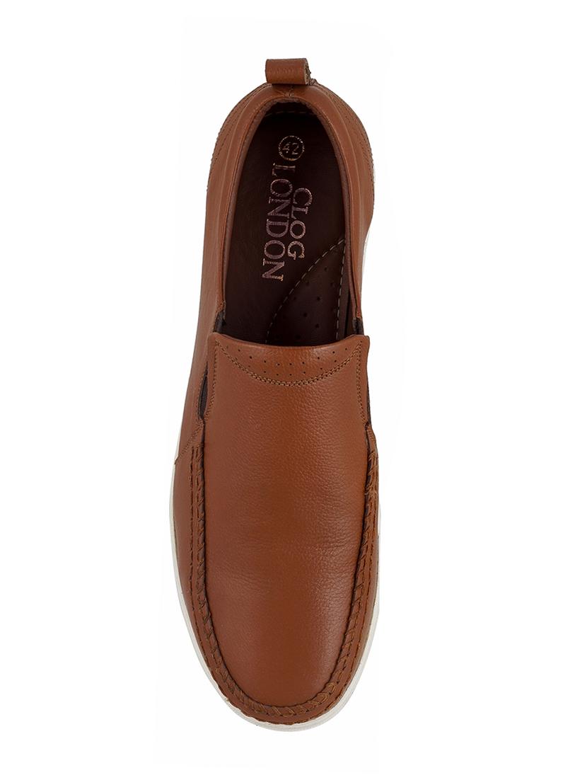 brown slip on shoes - 17130095 - Zoom Image - 4