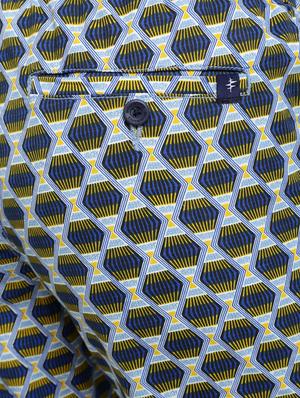 blue printed bermuda shorts - 17130225 - Standard Image - 5
