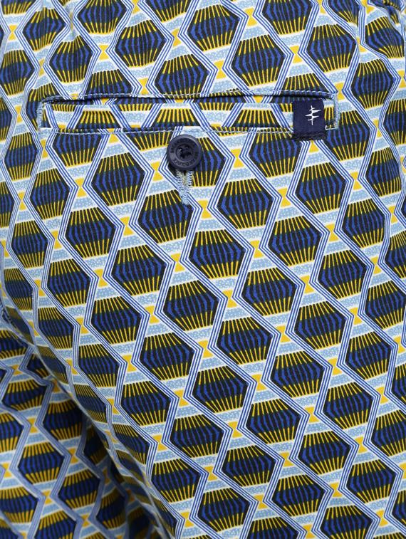 blue printed bermuda shorts - 17130225 - Zoom Image - 5