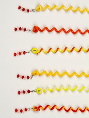 yellow plastic hairbands hair accessory - 17130359 - Standard Image - 2