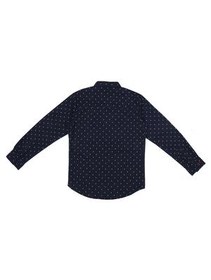 dark blue cotton shirt - 17130521 - Standard Image - 2