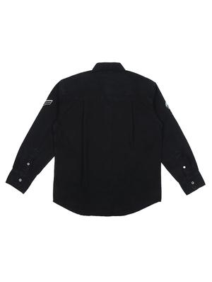 black cotton shirt - 17130528 - Standard Image - 2