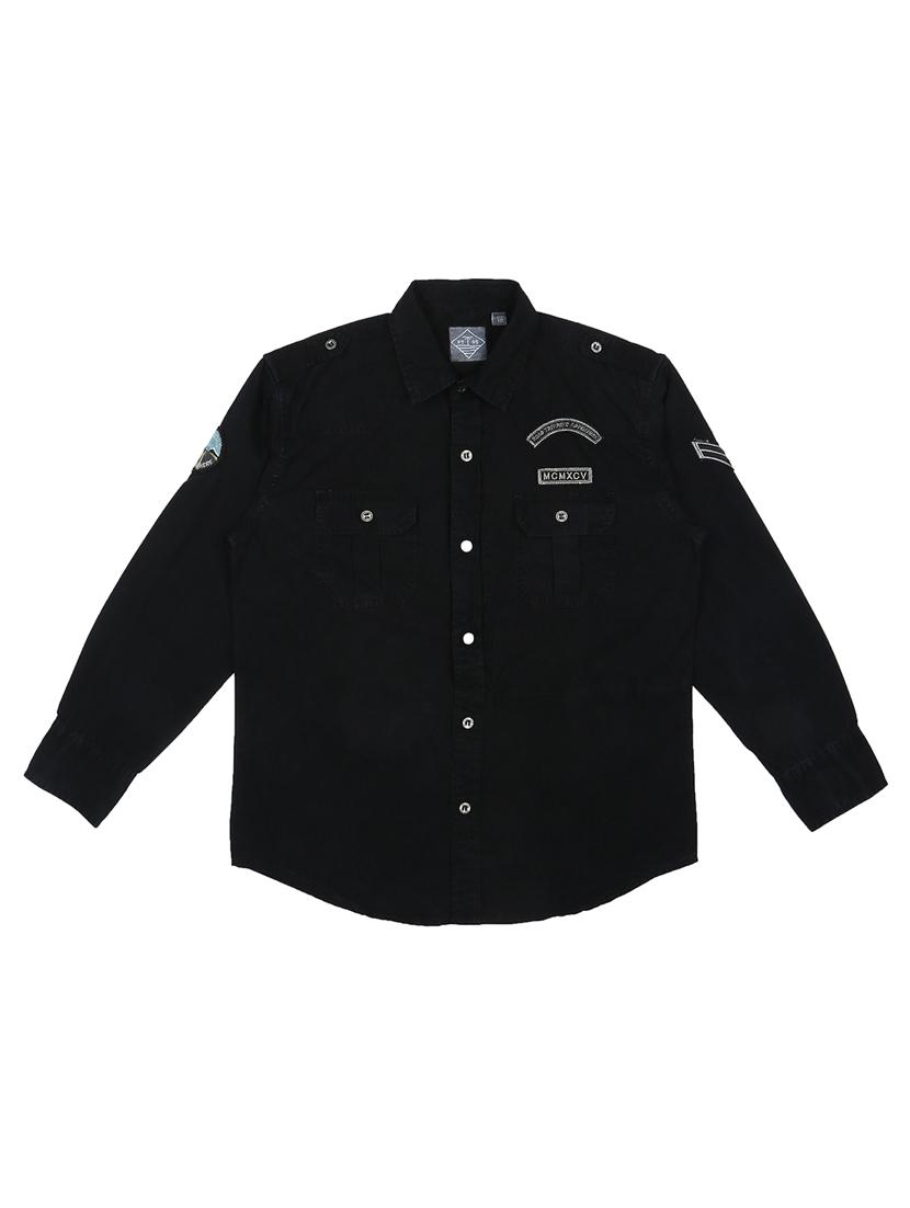 black cotton shirt - 17130528 - Zoom Image - 1