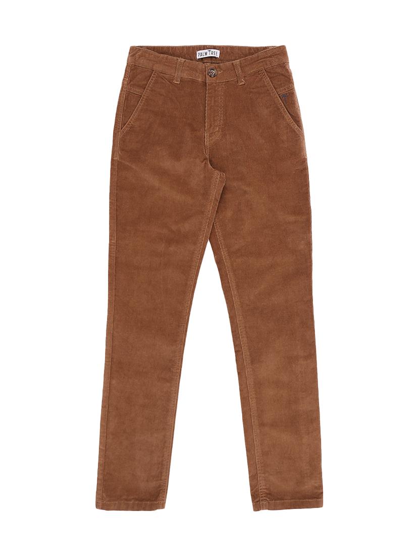 brown cotton blend casual trouser - 17130587 - Zoom Image - 1
