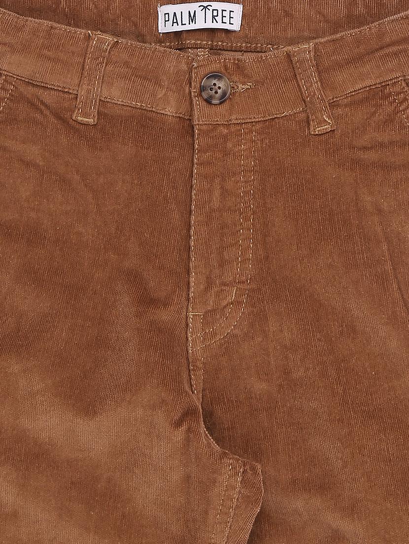 brown cotton blend casual trouser - 17130587 - Zoom Image - 3