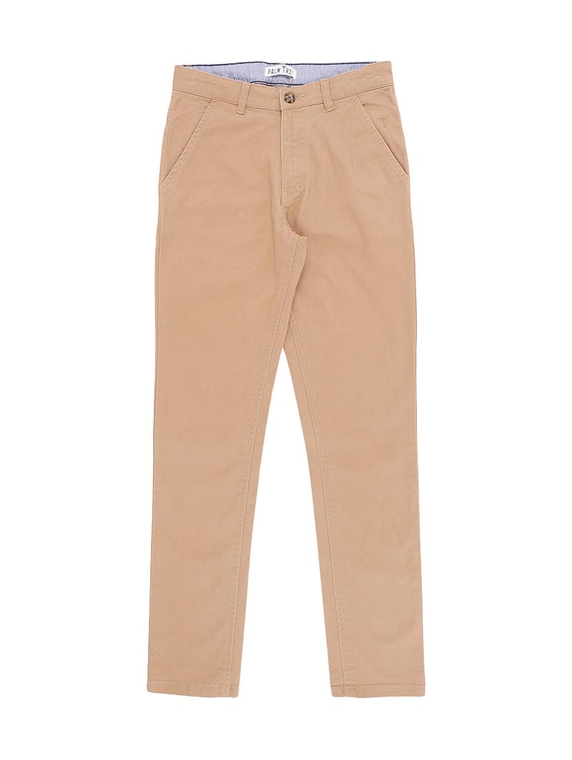 brown cotton blend casual trouser - 17130589 - Zoom Image - 1