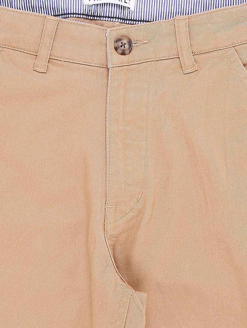 brown cotton blend casual trouser - 17130589 - Zoom Image - 3