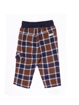 brown cotton blend casual trouser - 17130593 - Standard Image - 2