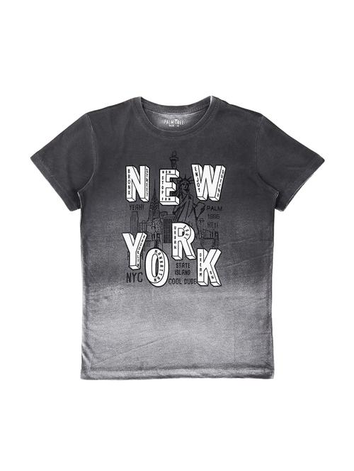 grey cotton t-shirt - 17130647 - Standard Image - 1