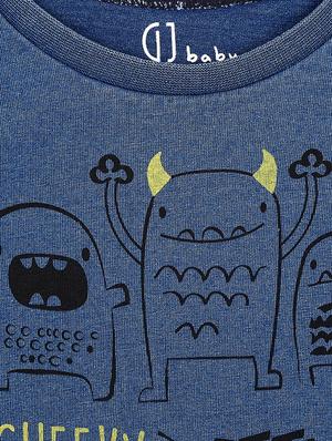 blue cotton tshirt - 17130669 - Standard Image - 3