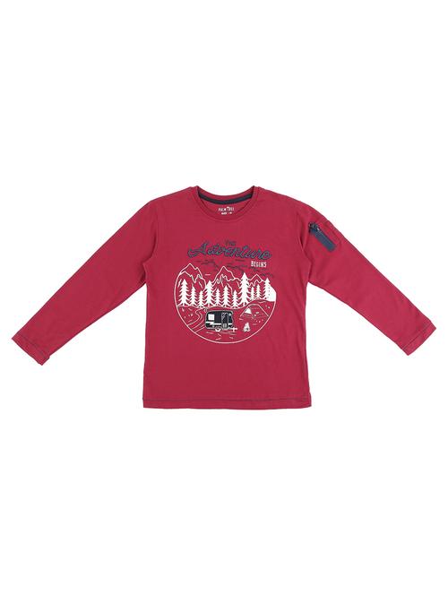 red cotton tshirt - 17130676 - Standard Image - 1