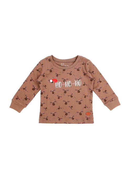 brown cotton tshirt - 17130690 - Standard Image - 1
