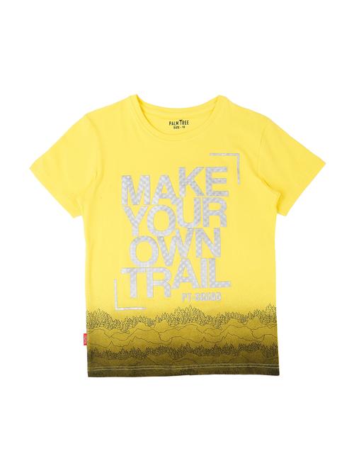yellow cotton tshirt - 17130734 - Standard Image - 1