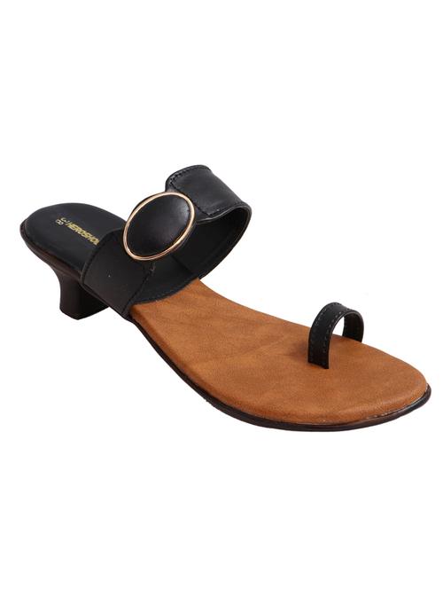 black one toe sandals - 17130881 - Standard Image - 1