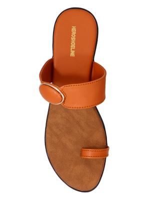 brown one toe sandals - 17130883 - Standard Image - 3
