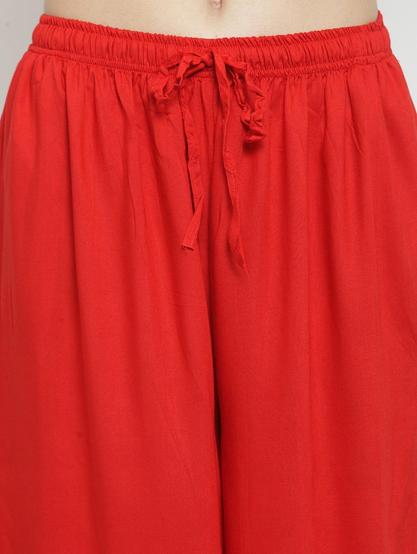 drawstring waist flared palzzo - 17130890 - Zoom Image - 5