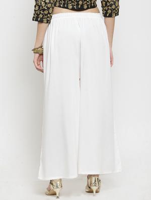 drawstring waist flared palzzo - 17130892 - Standard Image - 3