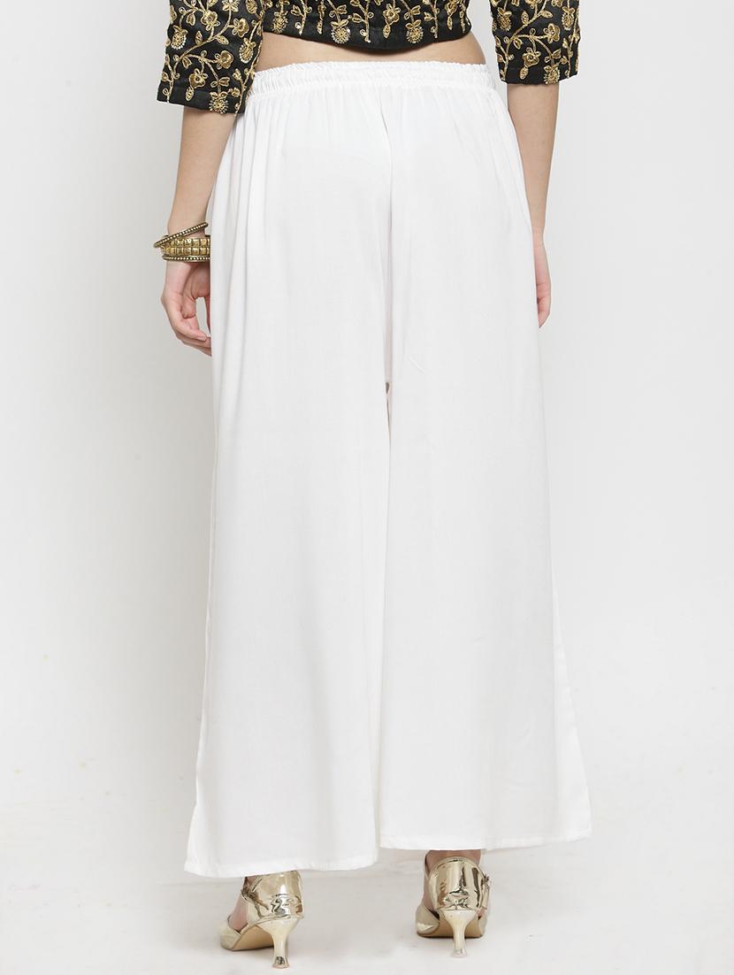 drawstring waist flared palzzo - 17130892 - Zoom Image - 3
