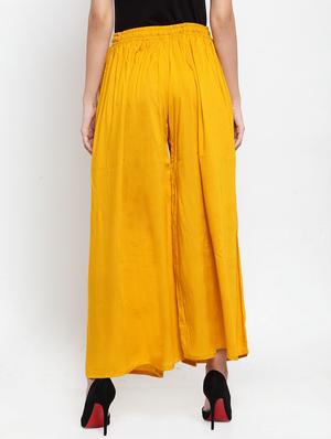 drawstring waist flared palzzo - 17130894 - Standard Image - 3