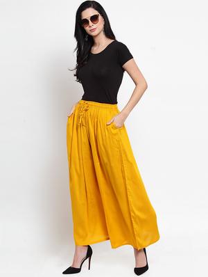 drawstring waist flared palzzo - 17130894 - Standard Image - 4