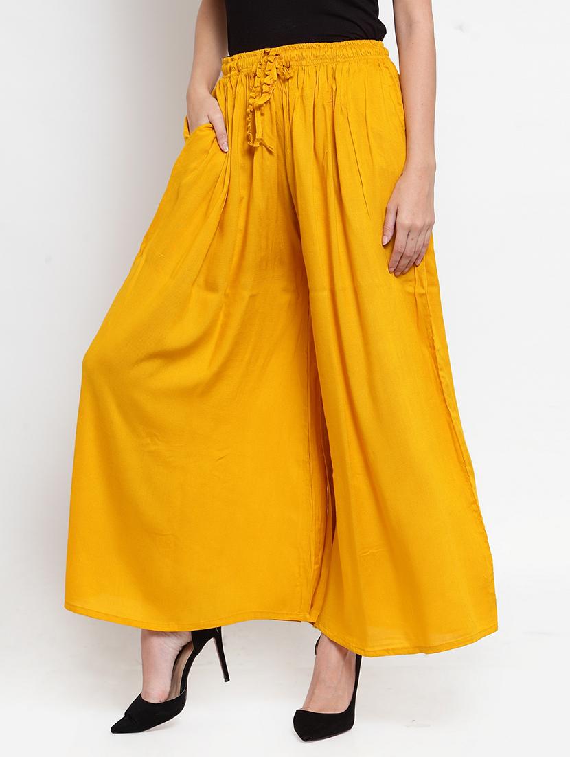 drawstring waist flared palzzo - 17130894 - Zoom Image - 2