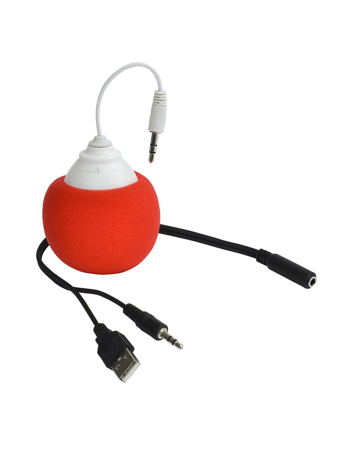 audio dock bubble shape wired, usb-3.5 aux female port, on-off switch available. - 17130996 - Zoom Image - 2