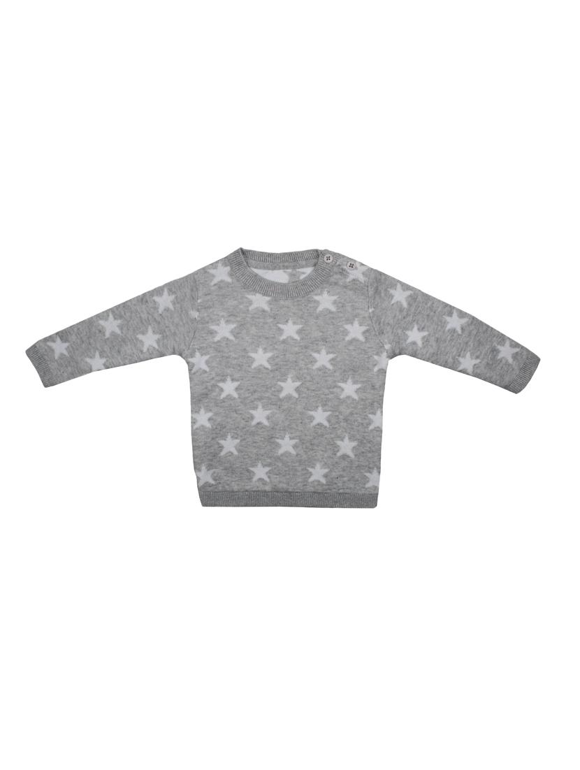 grey cotton regular sweater - 17131197 - Zoom Image - 1