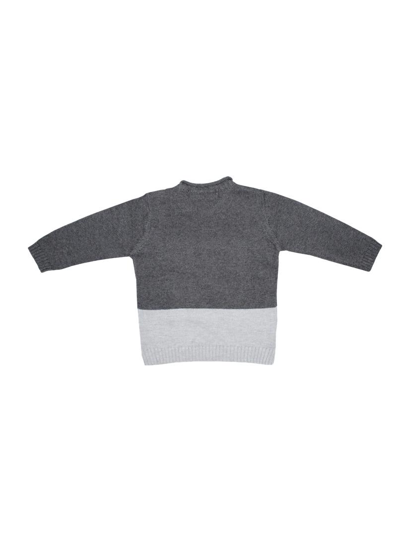 grey cotton regular sweater - 17131198 - Zoom Image - 2