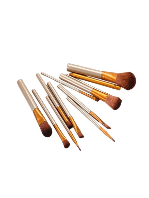 pack of 12 professional makeup brushes(brown) - 17131344 - Zoom Image - 3