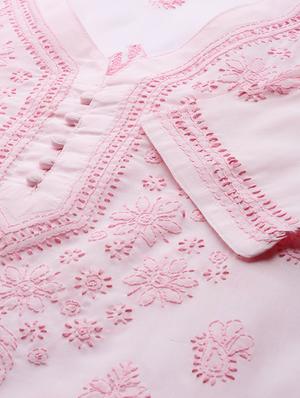 chikankari straight kurta - 17131351 - Standard Image - 4