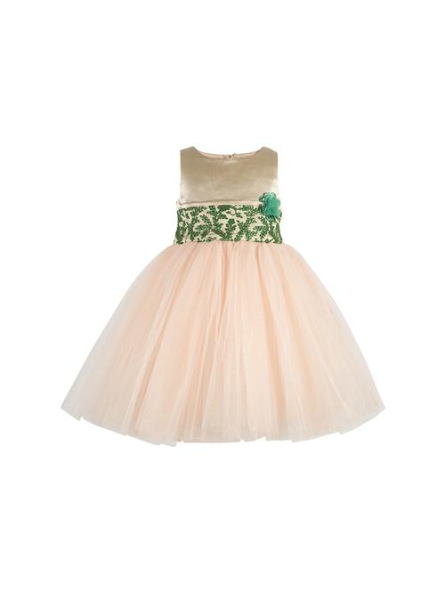 gold net frock - 17132809 - Standard Image - 1
