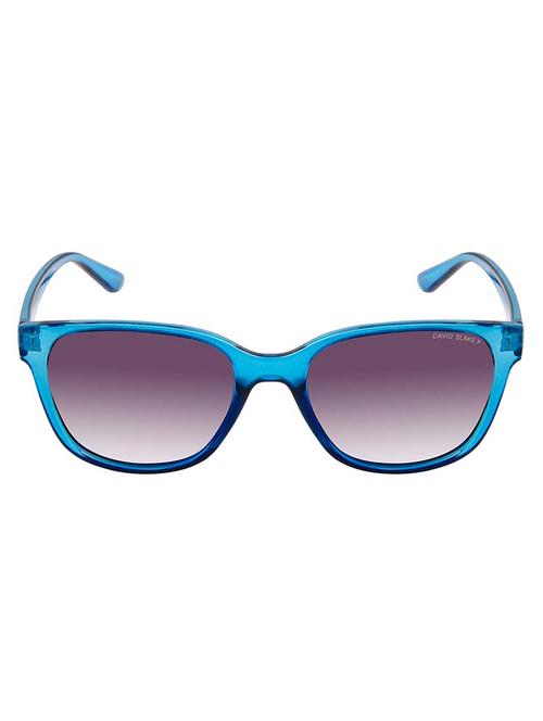 david blake transparent blue wayfarer gradient polarised uv protected women sunglass (sgdb2053x8004pc6; 53 mm) - 17133711 - Standard Image - 1