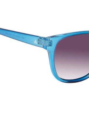 david blake transparent blue wayfarer gradient polarised uv protected women sunglass (sgdb2053x8004pc6; 53 mm) - 17133711 - Standard Image - 4