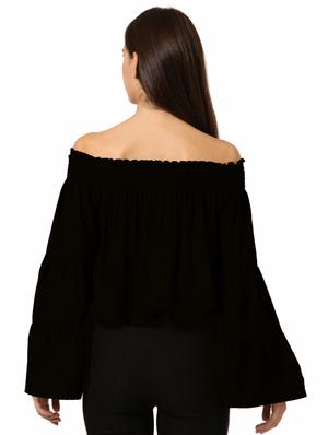 off shoulder bell sleeves top - 17133996 - Standard Image - 3