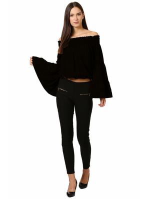 off shoulder bell sleeves top - 17133996 - Standard Image - 4