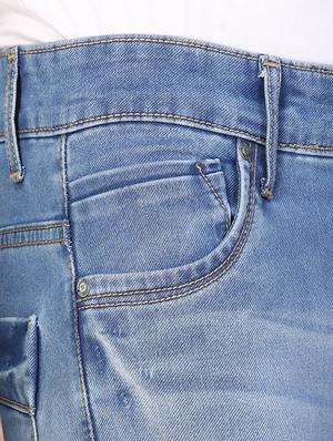 light blue denim washed jeans - 17134330 - Standard Image - 5
