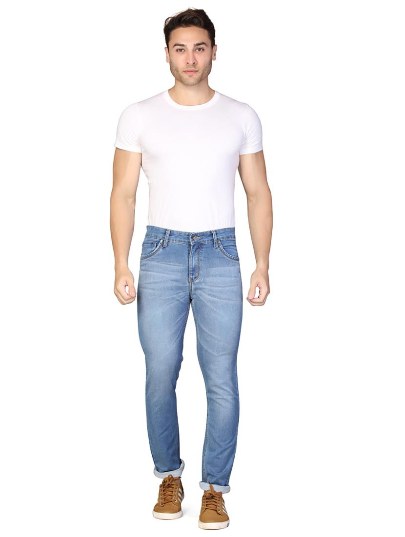 light blue denim washed jeans - 17134330 - Zoom Image - 4