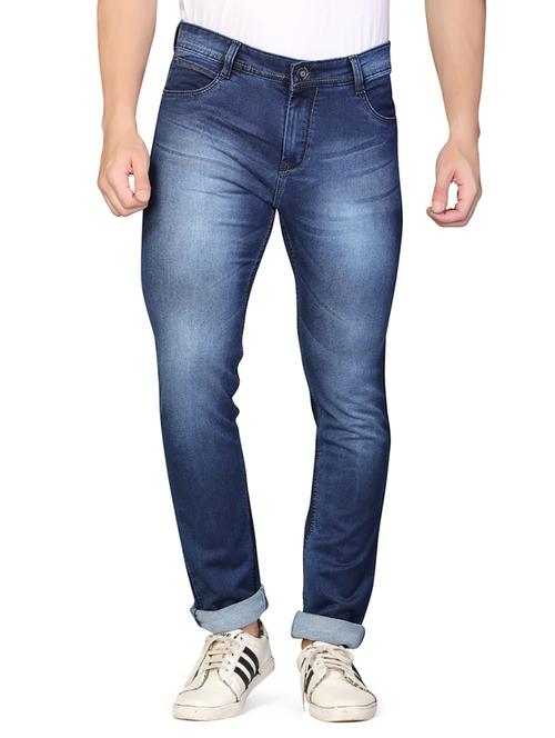 blue denim washed jeans - 17134331 - Standard Image - 1