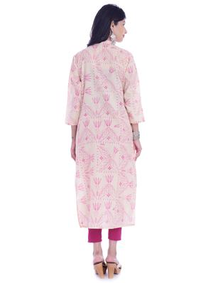 printed straight kurta - 17134451 - Standard Image - 3