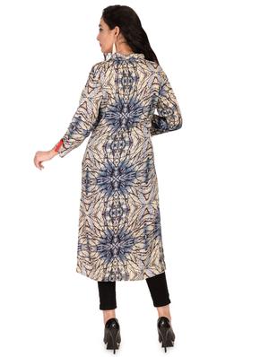 printed straight kurta - 17134452 - Standard Image - 3
