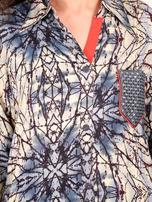 printed straight kurta - 17134452 - Standard Image - 4