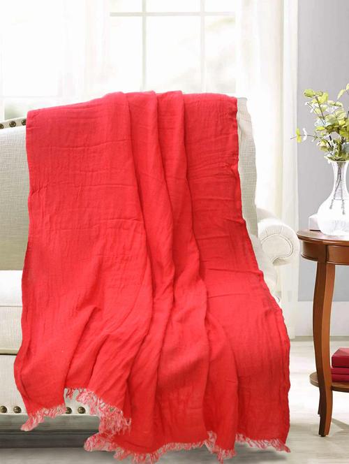 soft handloom cotton throw blanket - 17134492 - Standard Image - 1