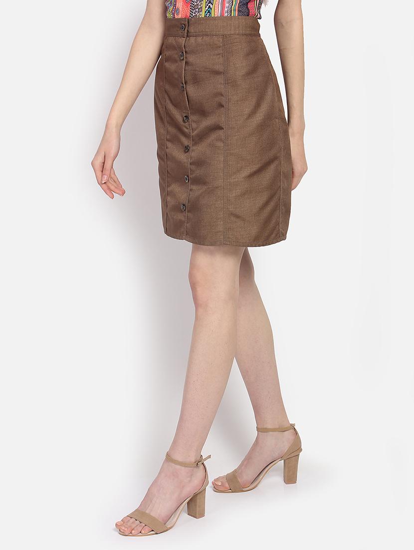 button up a-line skirt - 17134623 - Zoom Image - 2