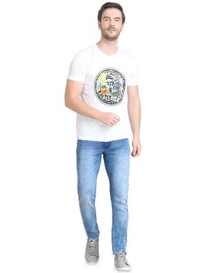 blue light washed denim jeans - 17136146 - Standard Image - 4