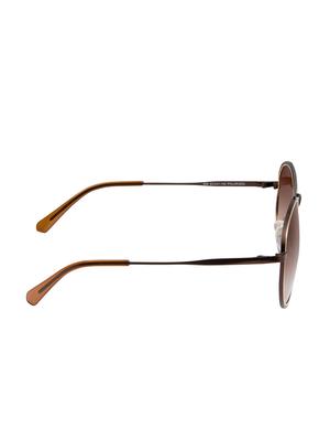 david blake brown round gradient polarized uv protected unisex sunglass - 17136369 - Standard Image - 3