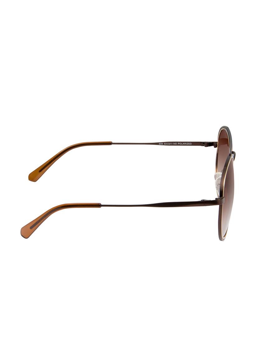 david blake brown round gradient polarized uv protected unisex sunglass - 17136369 - Zoom Image - 3